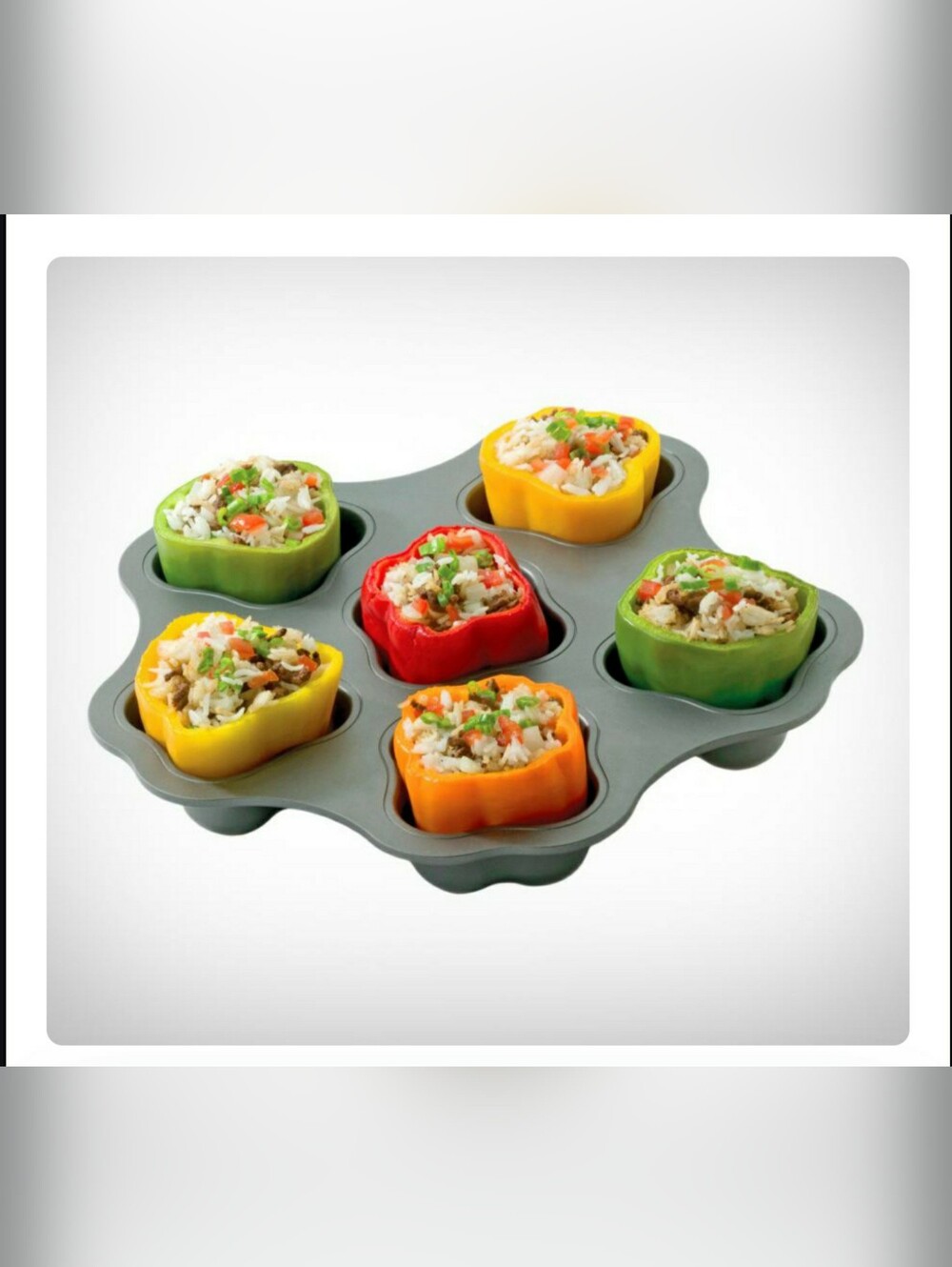 Chicago Mettallic Non Stick Stuffed Pepper Baking Pans - Set Of 2